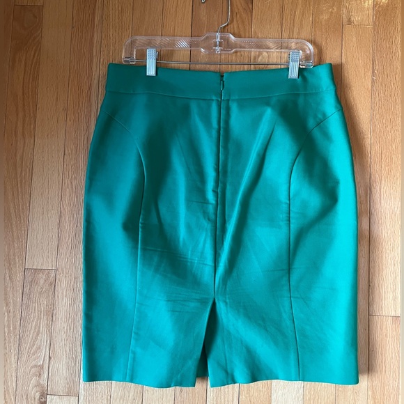 Emerald Green J. Crew Factory Pencil Skirt - Picture 2 of 3